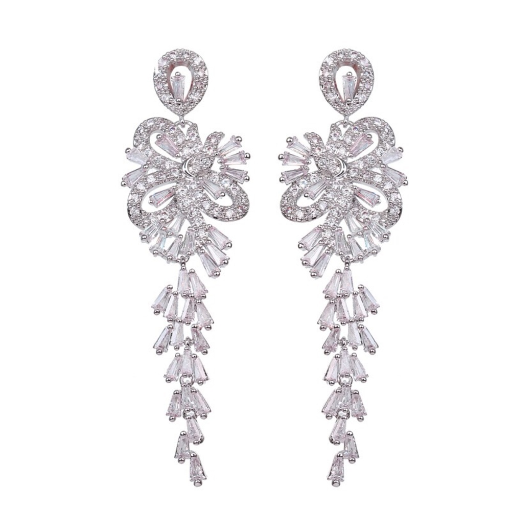 BlingBling💍 White Gold Plated Statement Earrings